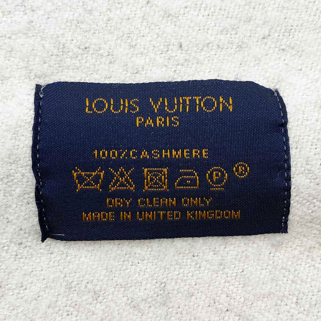 LOUIS VUITTON(ルイ・ヴィトン)マフラー エシャルプ レイキャビック ストール モノグラム ブラック カシミヤ M71040 Z12