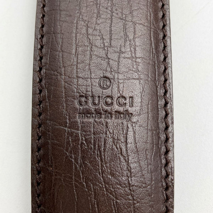 GUCCI/グッチ 114291 GGスプリーム ショルダーバッグ 斜め掛けショルダー PVC レザー ベージュ ダークブラウン 茶