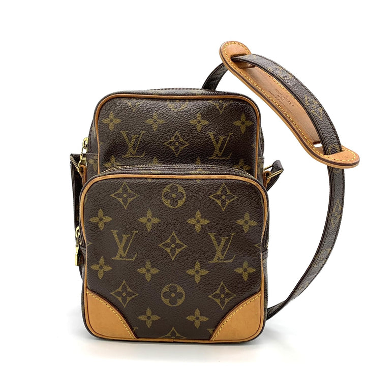 LOUIS VUITTON ルイ・ヴィトン アマゾン モノグラム ショルダーバッグ ブラウン Z15