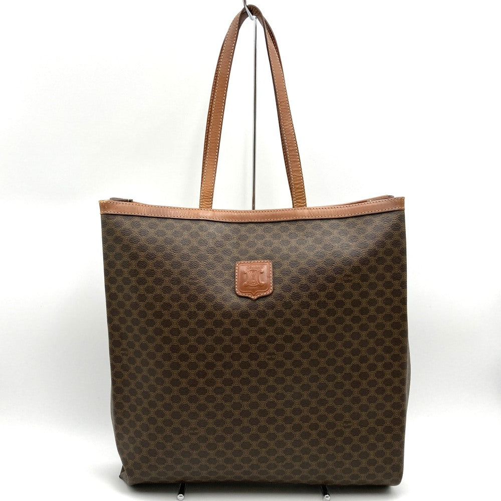 CELINE セリーヌトートバッグマカダムPVC トリオンフA4収納可能